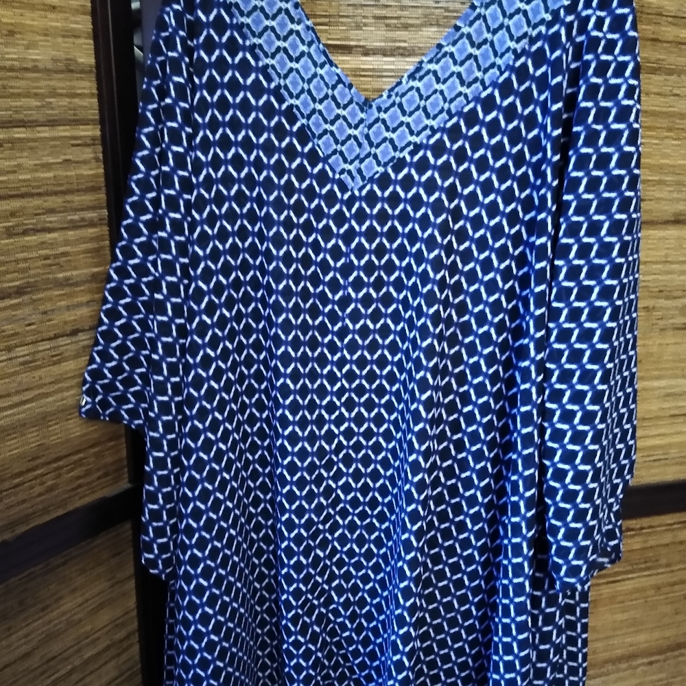 Catherine's open front sheer kimono, 2X/3X